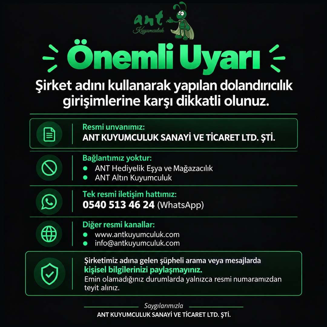 Ant Kuyumculuk Duyuru